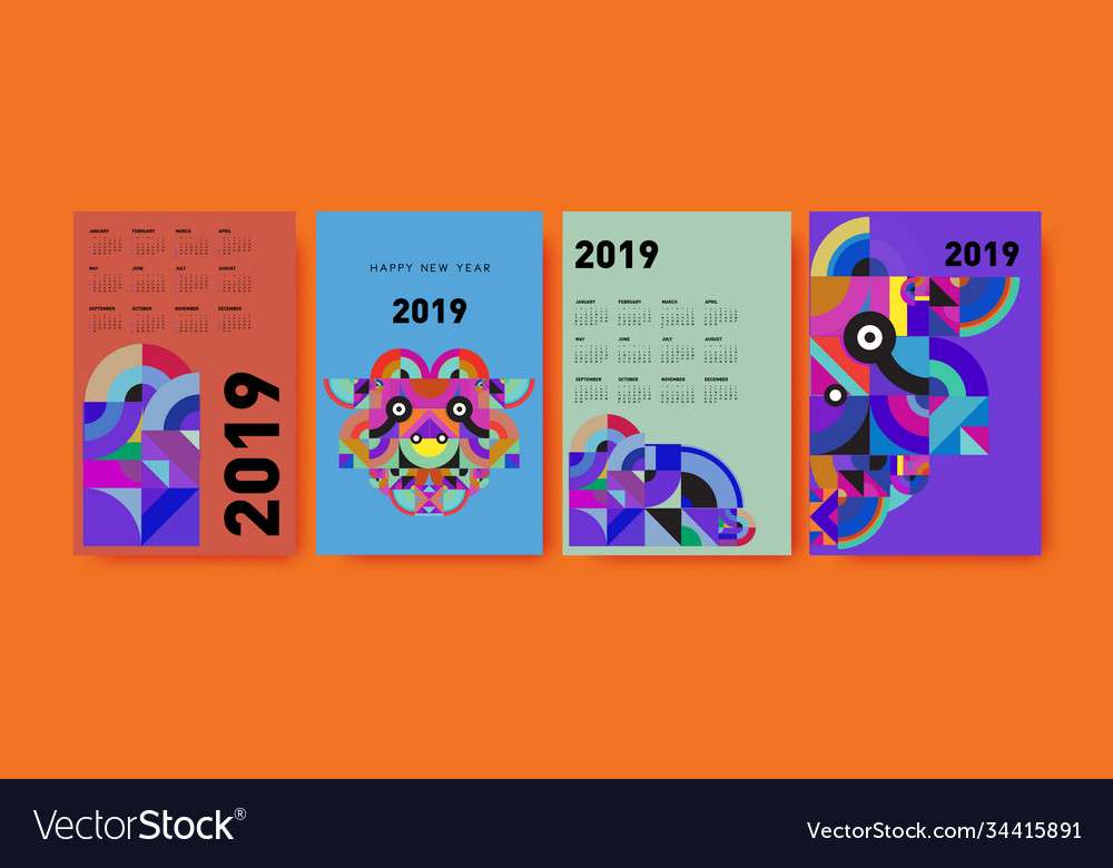 2021 calendar design template with colorful vector image 2021 calendar design template with colorful