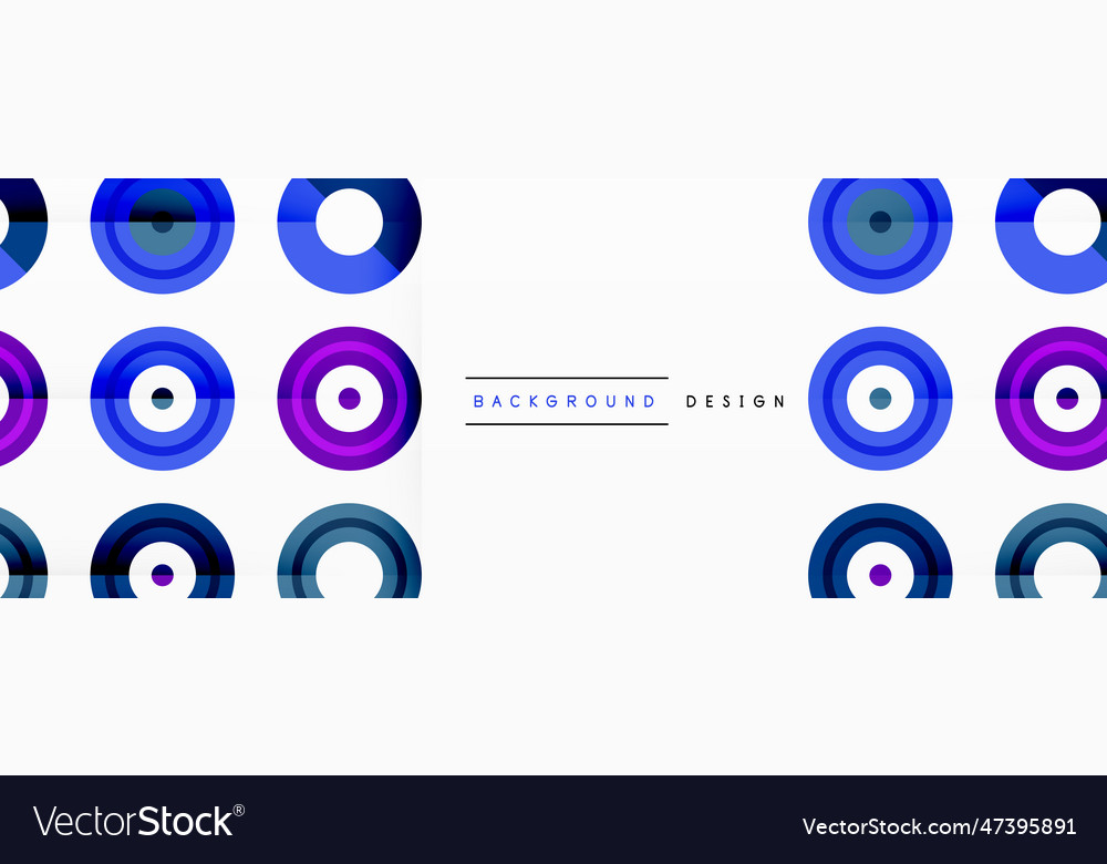 Abstract background with circle symmetric grid