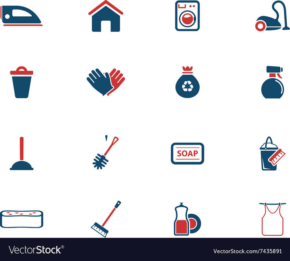 Cleaning service simply icons