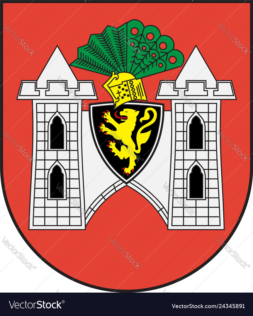 Coat of arms of plauen in saxony in germany Vector Image