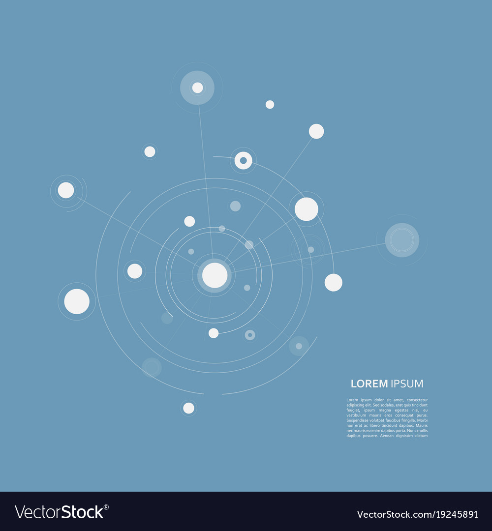 Connect circle background page template