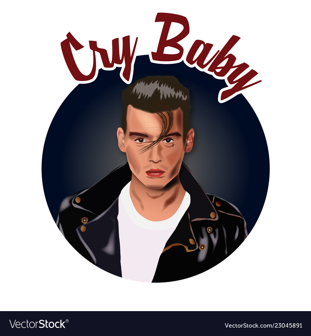 Cry baby Royalty Free Vector Image VectorStock