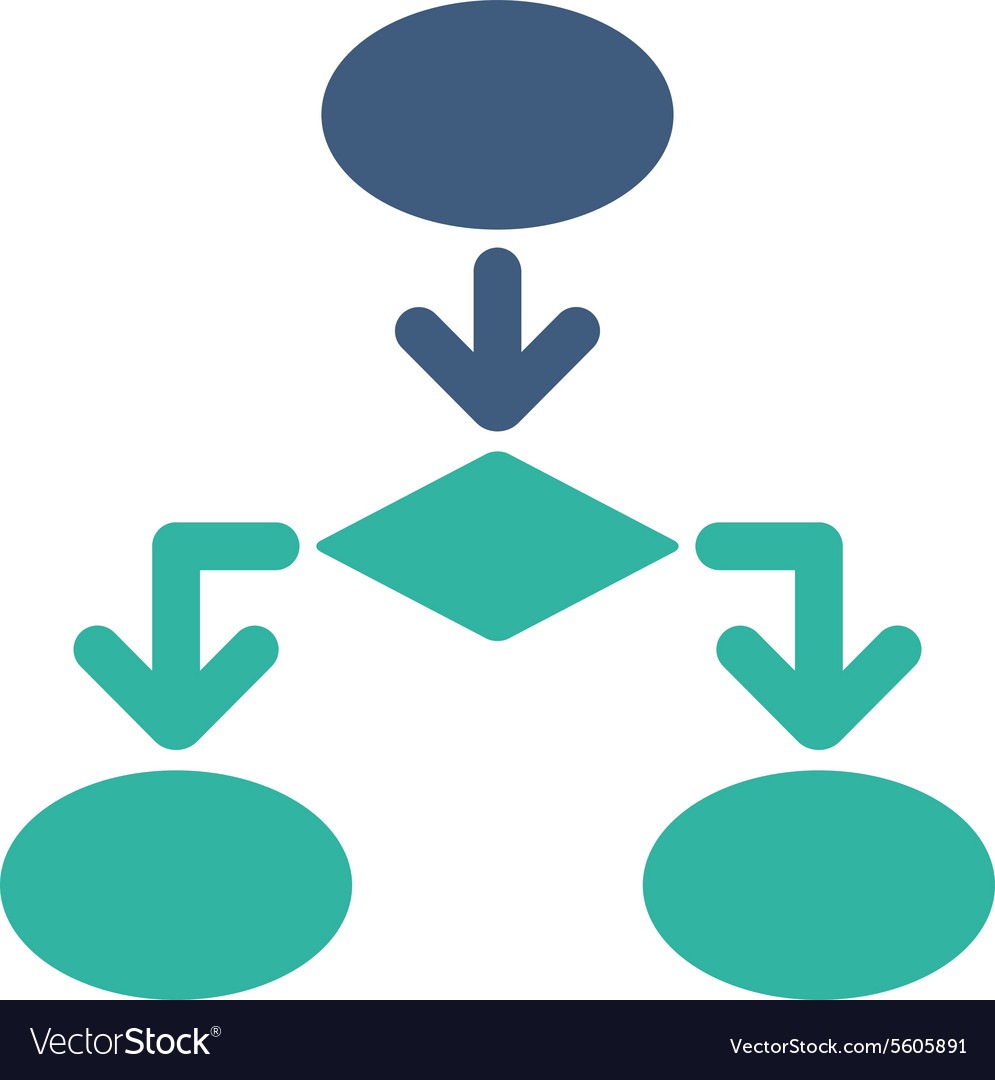 Flowchart icon from commerce set