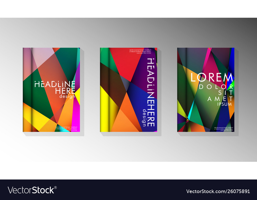 Geometric style with gradients and transparency vector image Geometric style with gradients and transparency