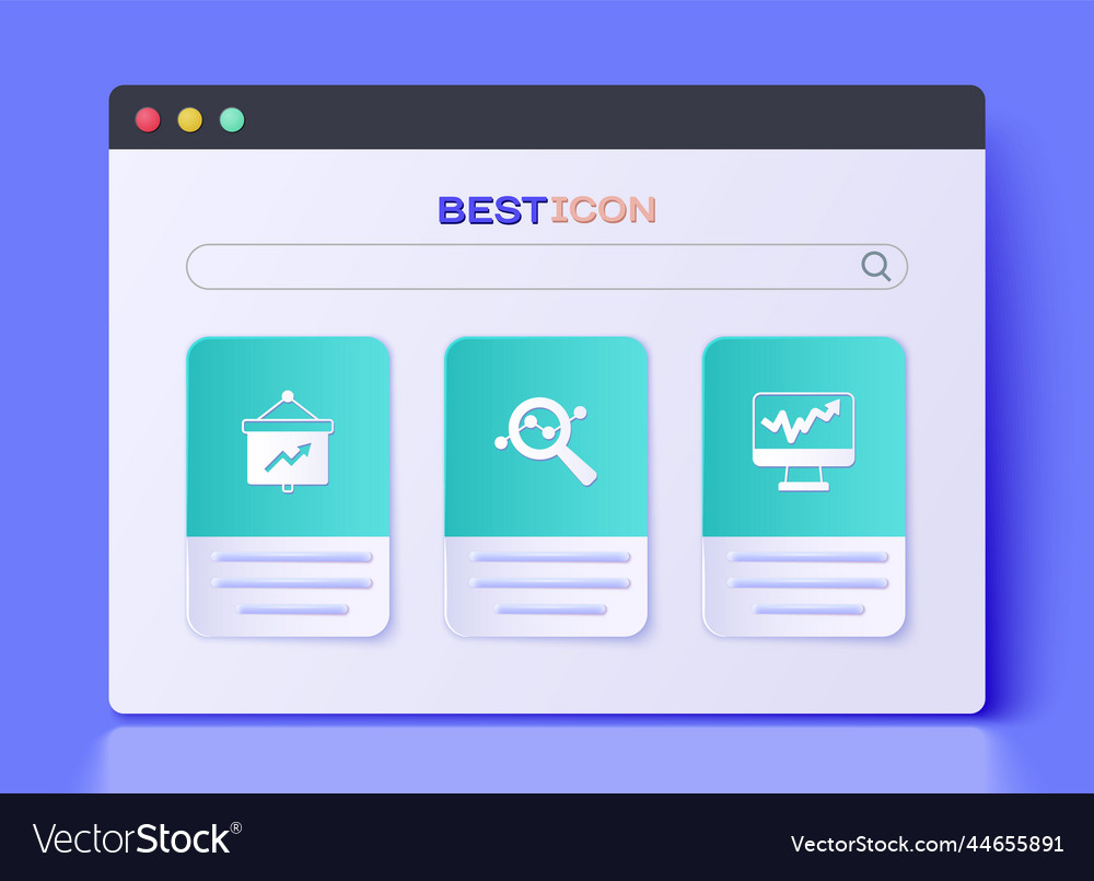 Set search data analysis board with graph