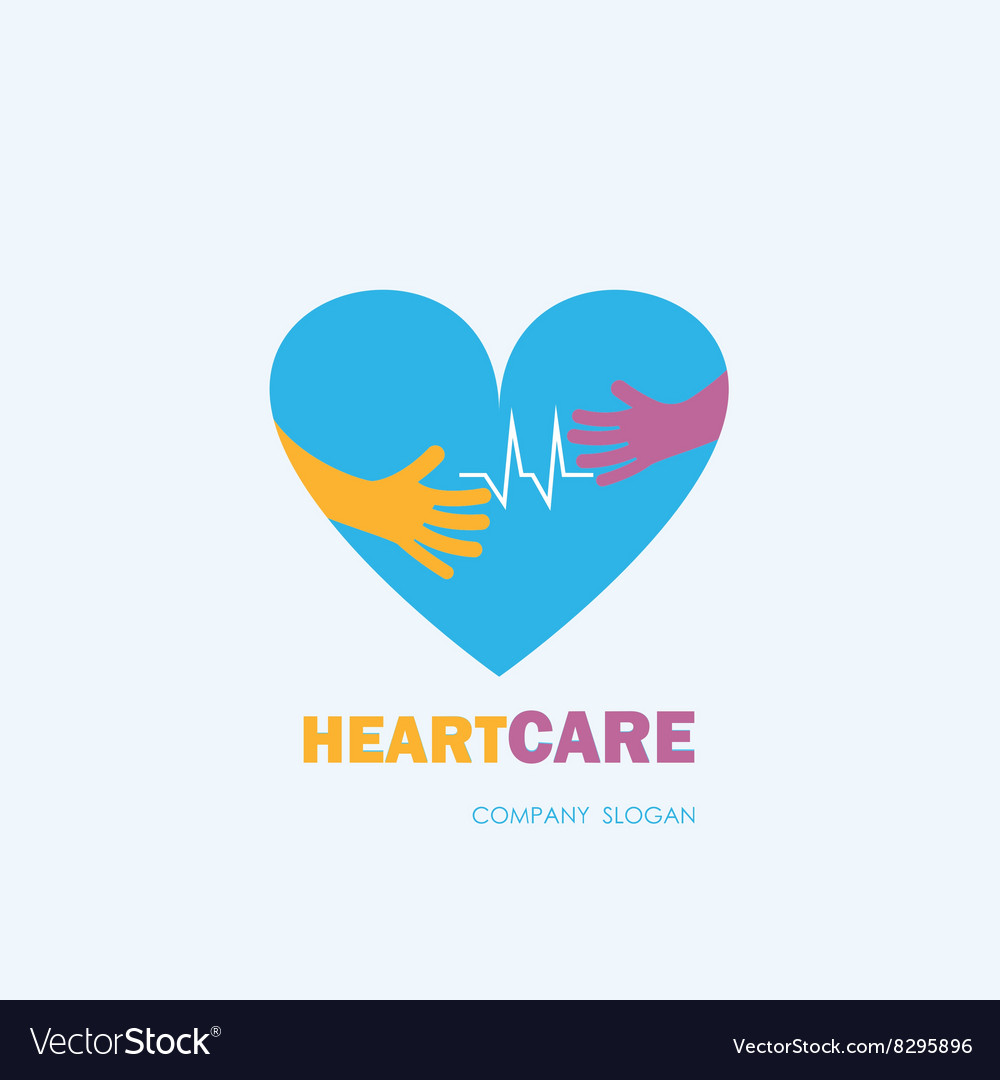 Healthcare and medical symbol with heart shape