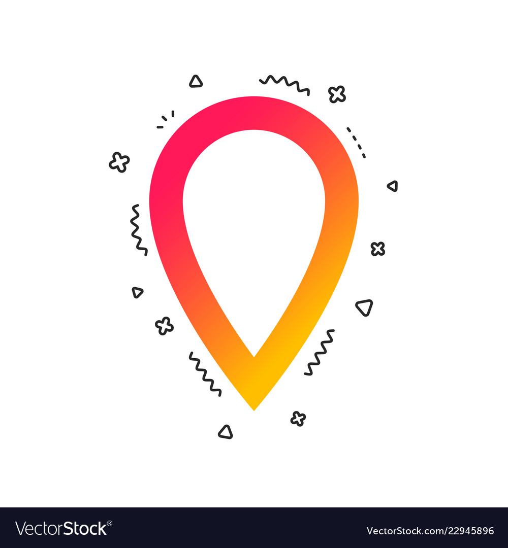 Map pointer sign icon marker symbol