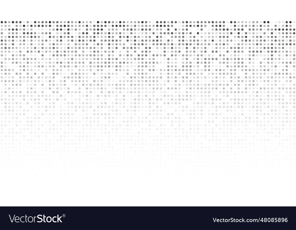 Monochrome halftone background with dots