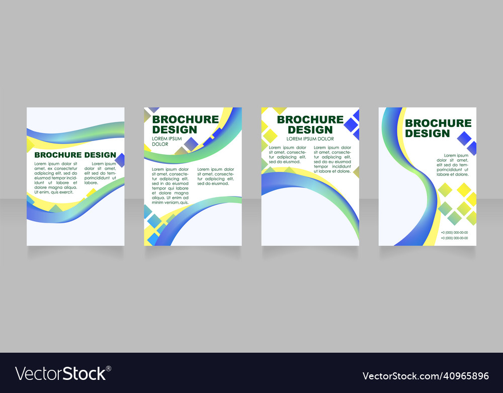 School admission blank brochure layout design