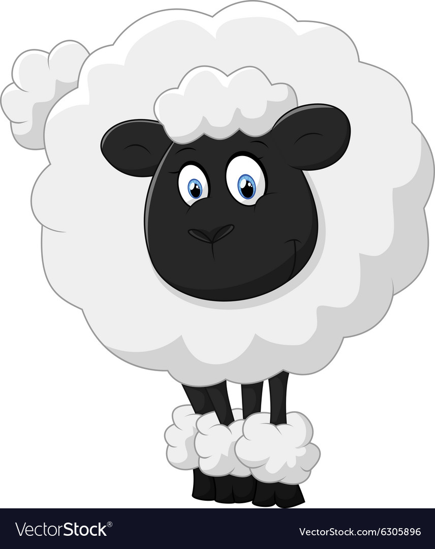 Sheep cartoon Royalty Free Vector Image - VectorStock