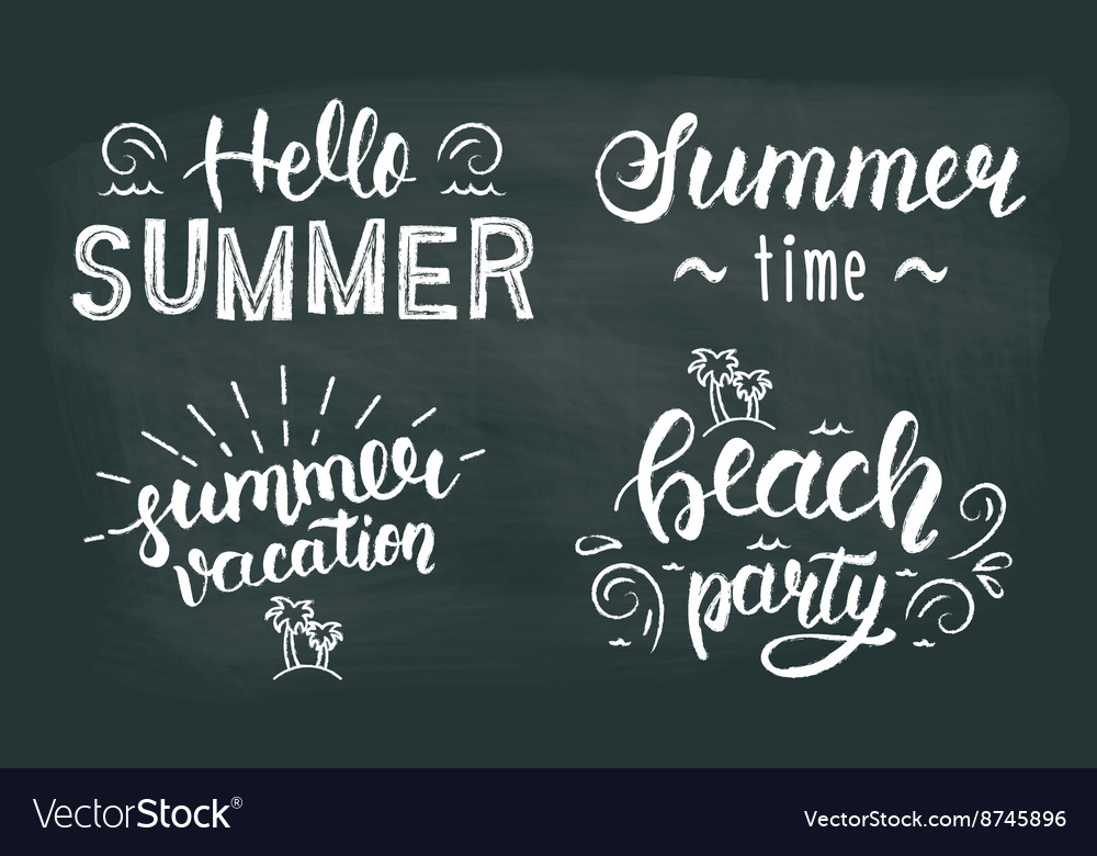 Summer Chalk Lettering Set