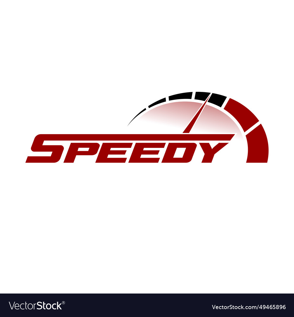 Top speed logo racing event Royalty Free Vector Image