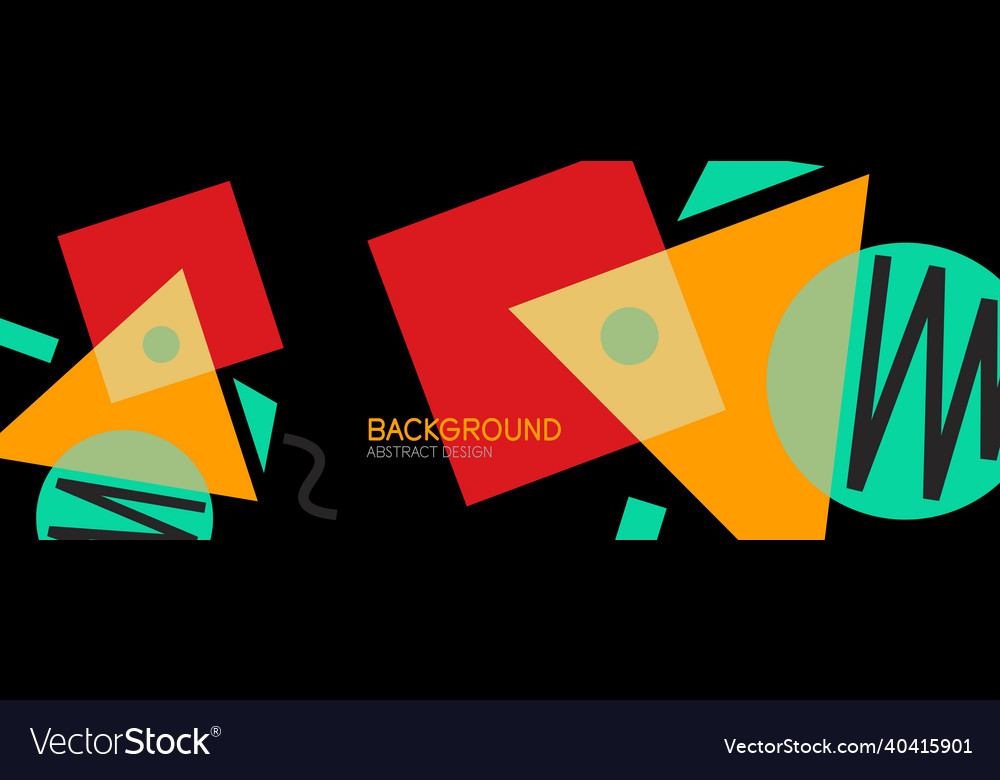 Abstract background blocks lines triangles vector image Abstract background blocks lines triangles