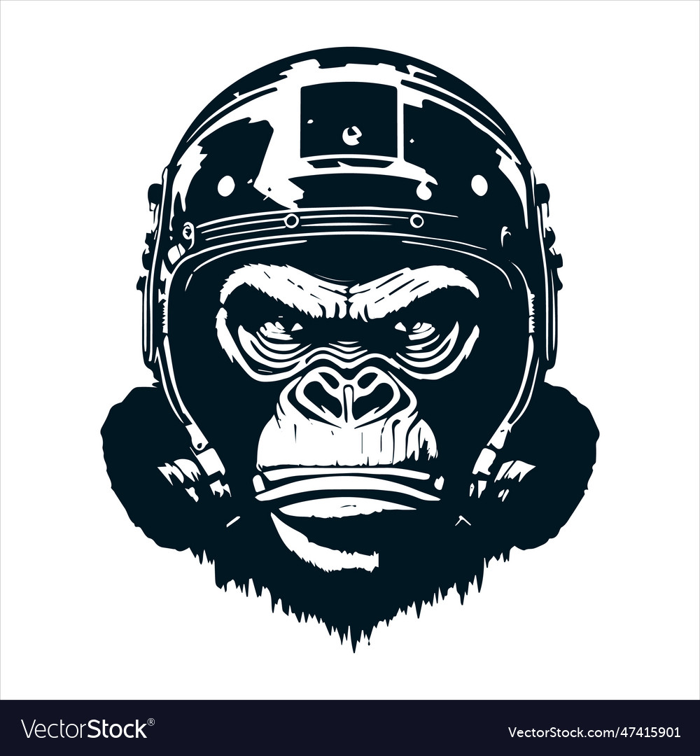 Ape with a sharp face Royalty Free Vector Image