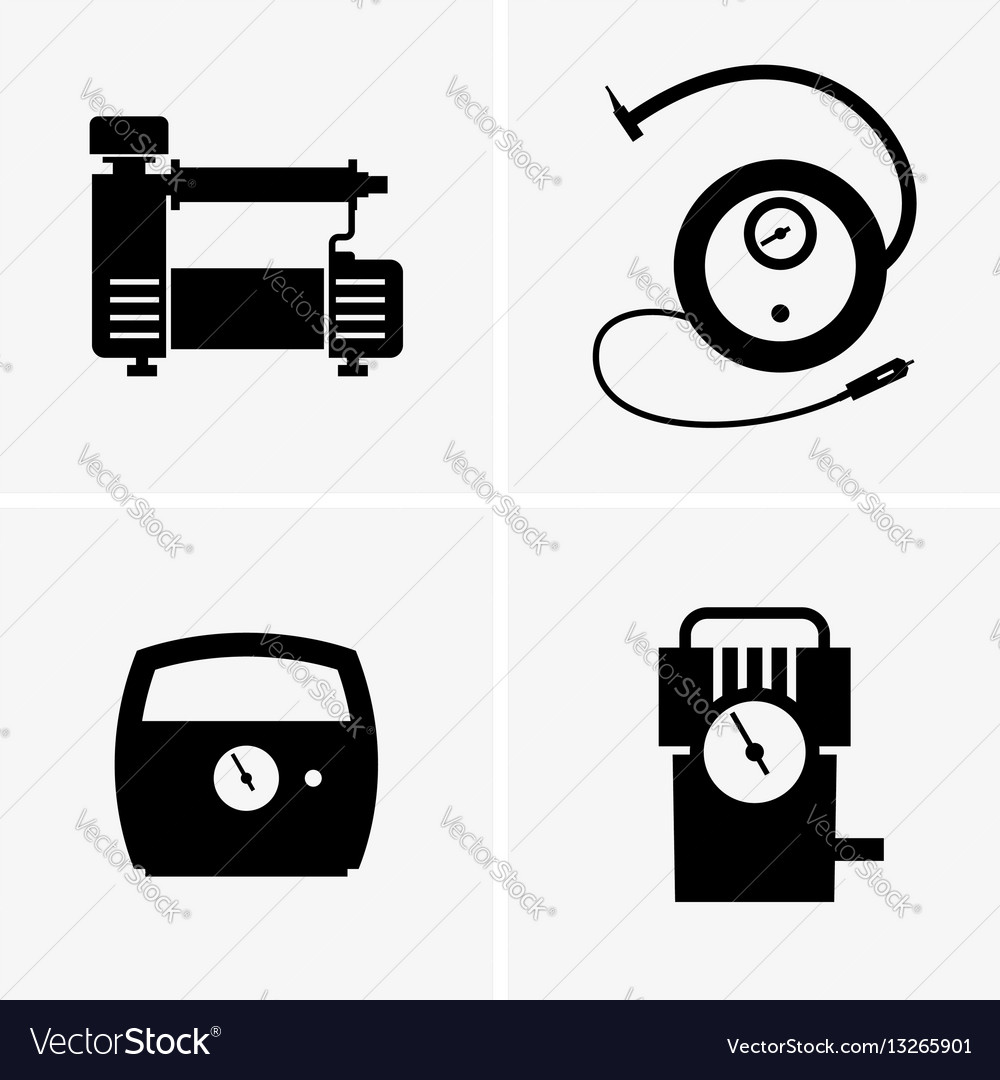 Car Air Pumps Royalty Free Vector Image - Vectorstock