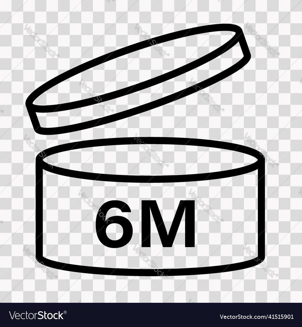 cosmetic-icon-mark-of-period-after-opening-vector-image