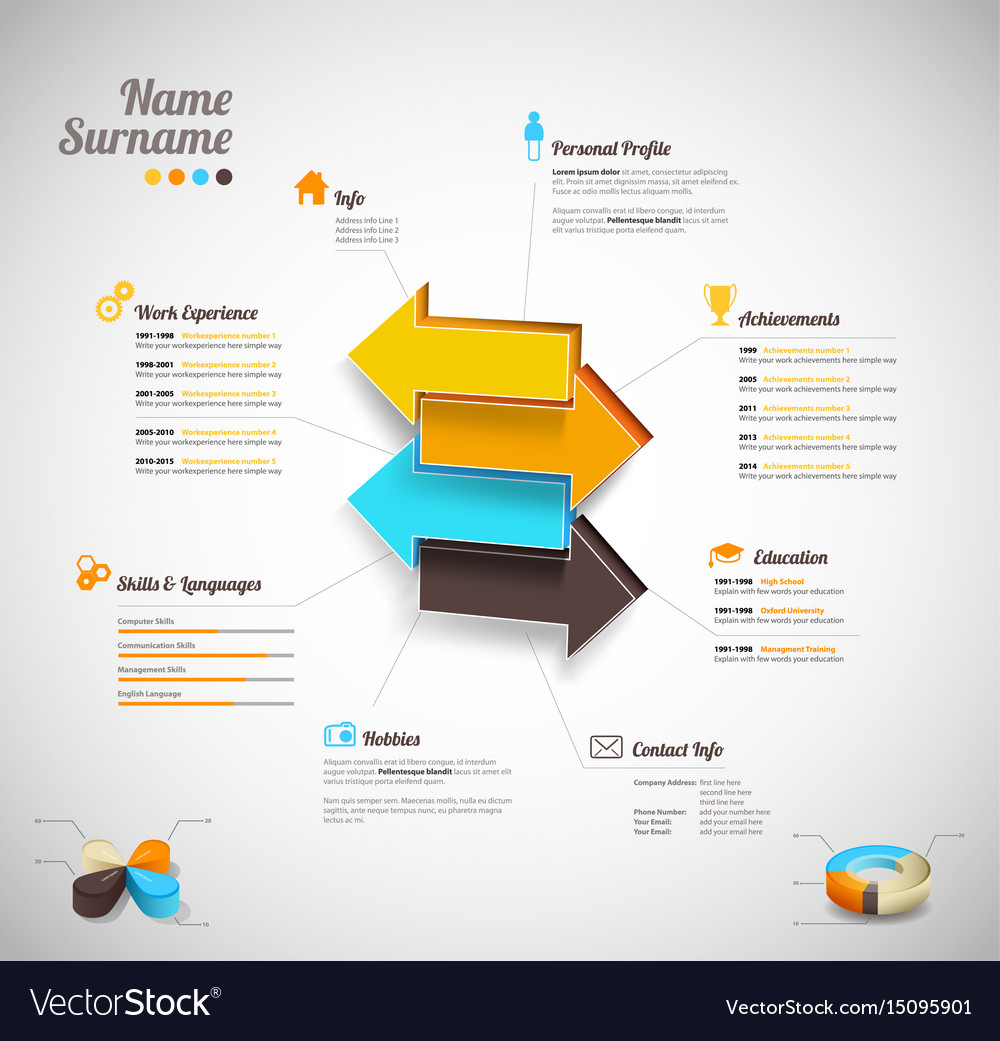 Creative color rich cv resume template