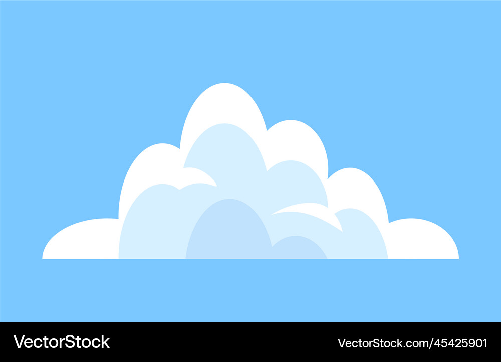 Cute cloud icon Royalty Free Vector Image - VectorStock