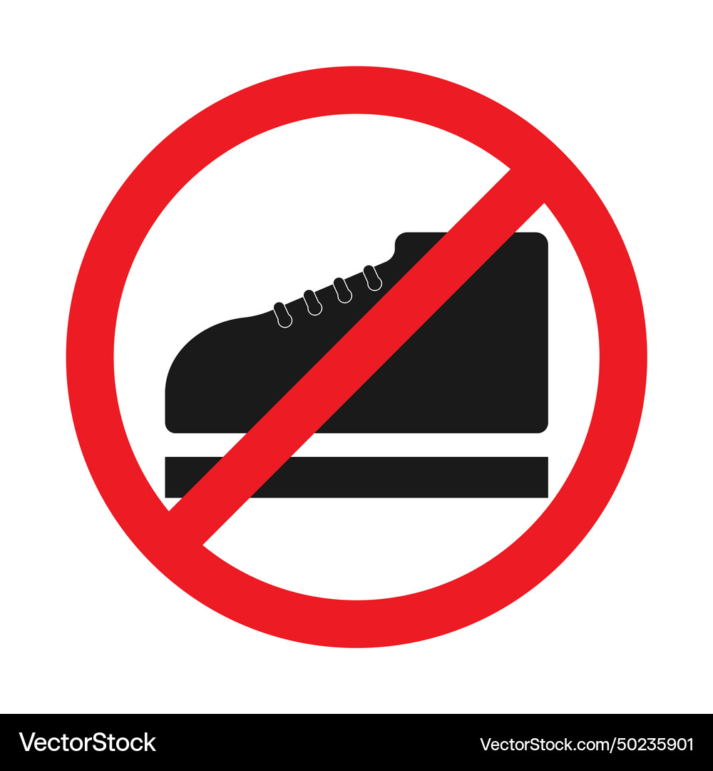 Dont step on icon Royalty Free Vector Image - VectorStock