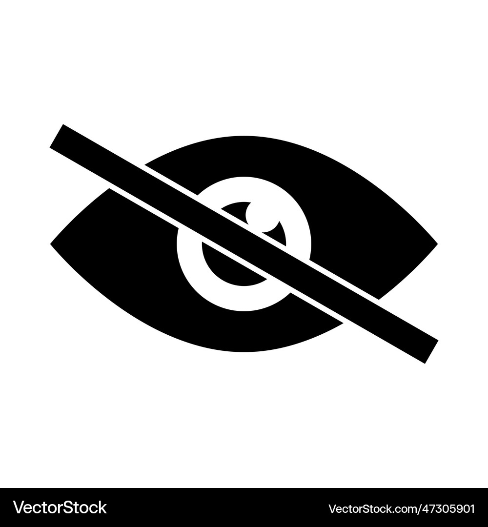Eye icon Royalty Free Vector Image - VectorStock
