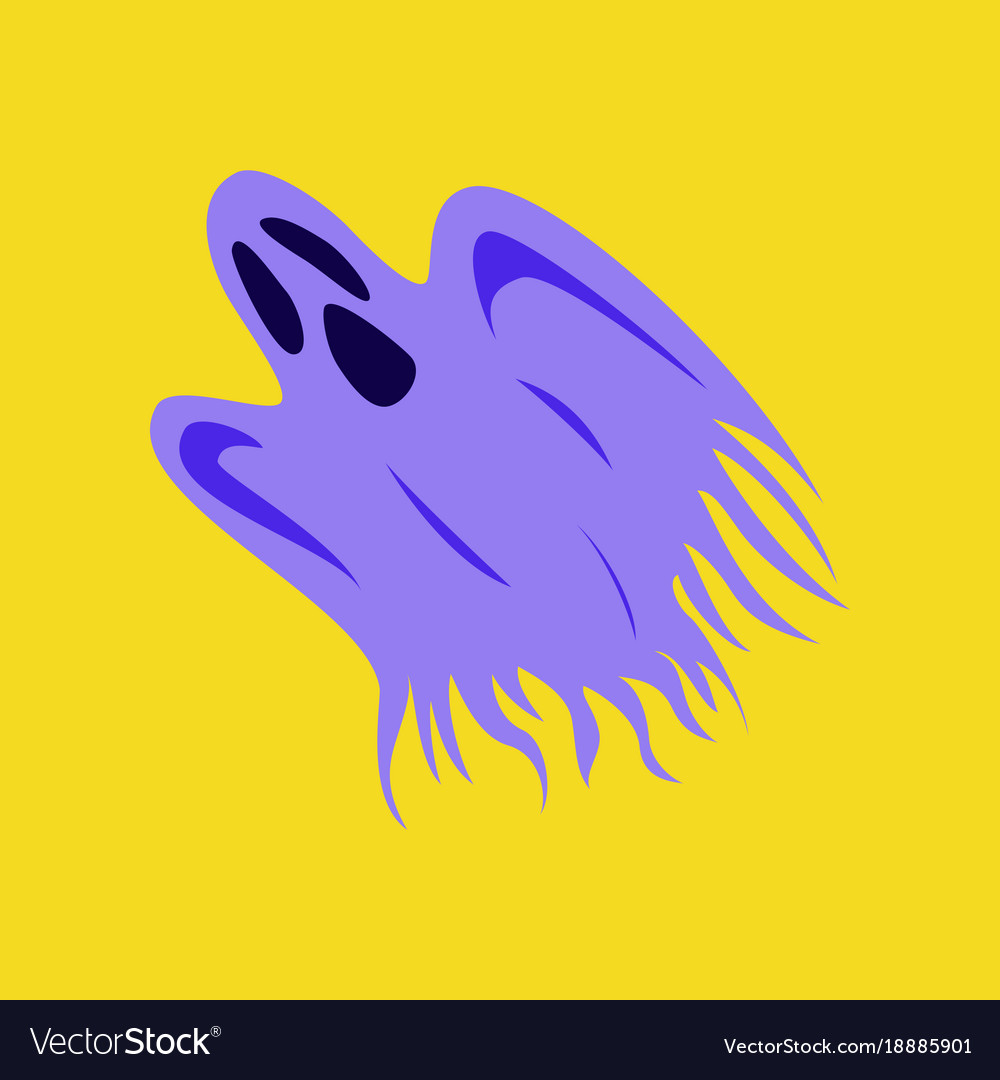 Flat on background of ghost