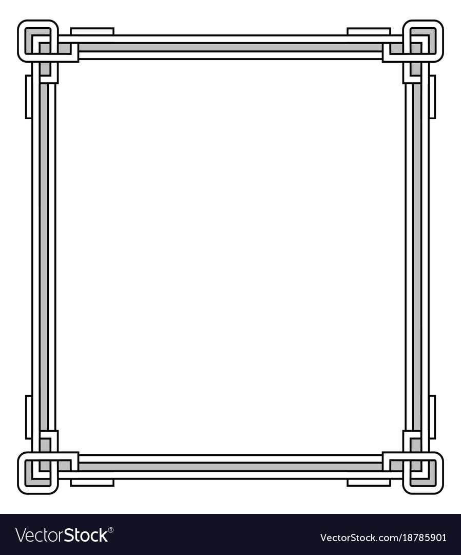 Frame with decor elements
