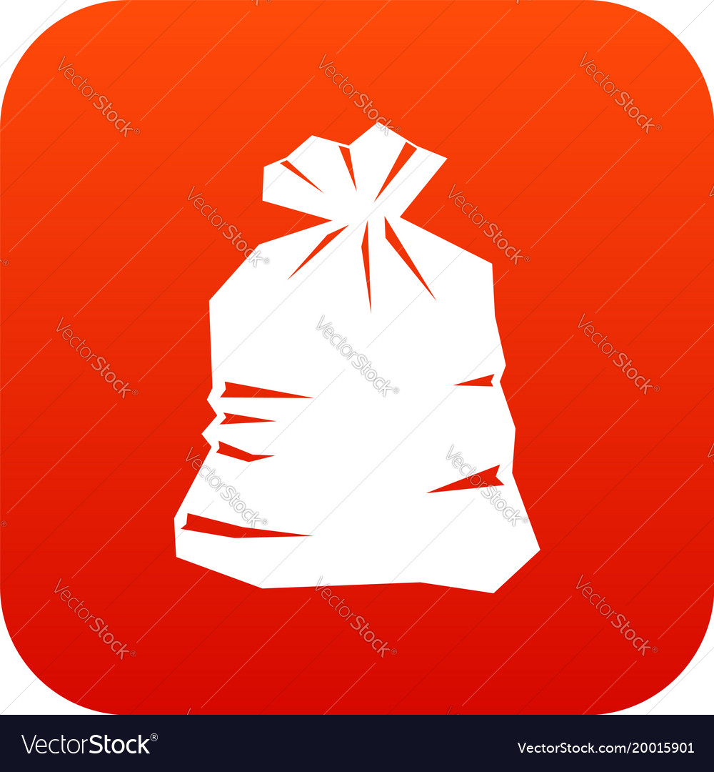 red garbage bags