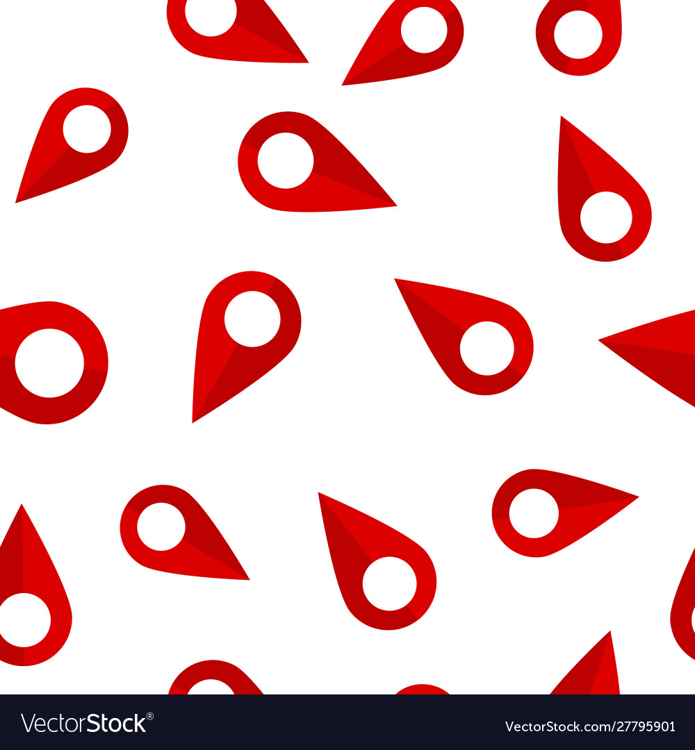 Image positioning on map mark icon red