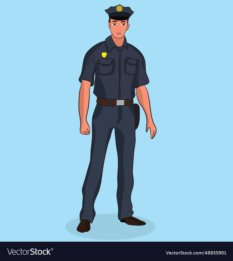 Police officer Royalty Free Vector Image - VectorStock