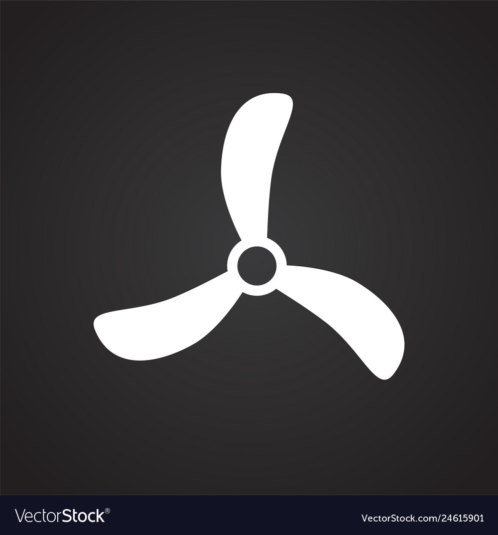 Propeller icon on background for graphic and web vector image Propeller icon on background for graphic and web