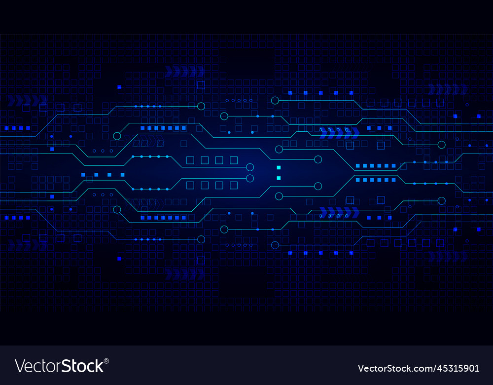 Technology background with hi-tech digital data vector image Technology background with hi-tech digital data