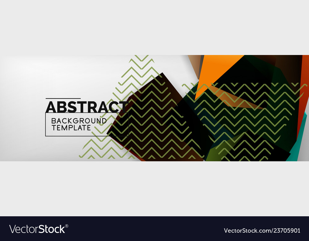 Triangular 3d geometric shapes composition vector image Triangular 3d geometric shapes composition