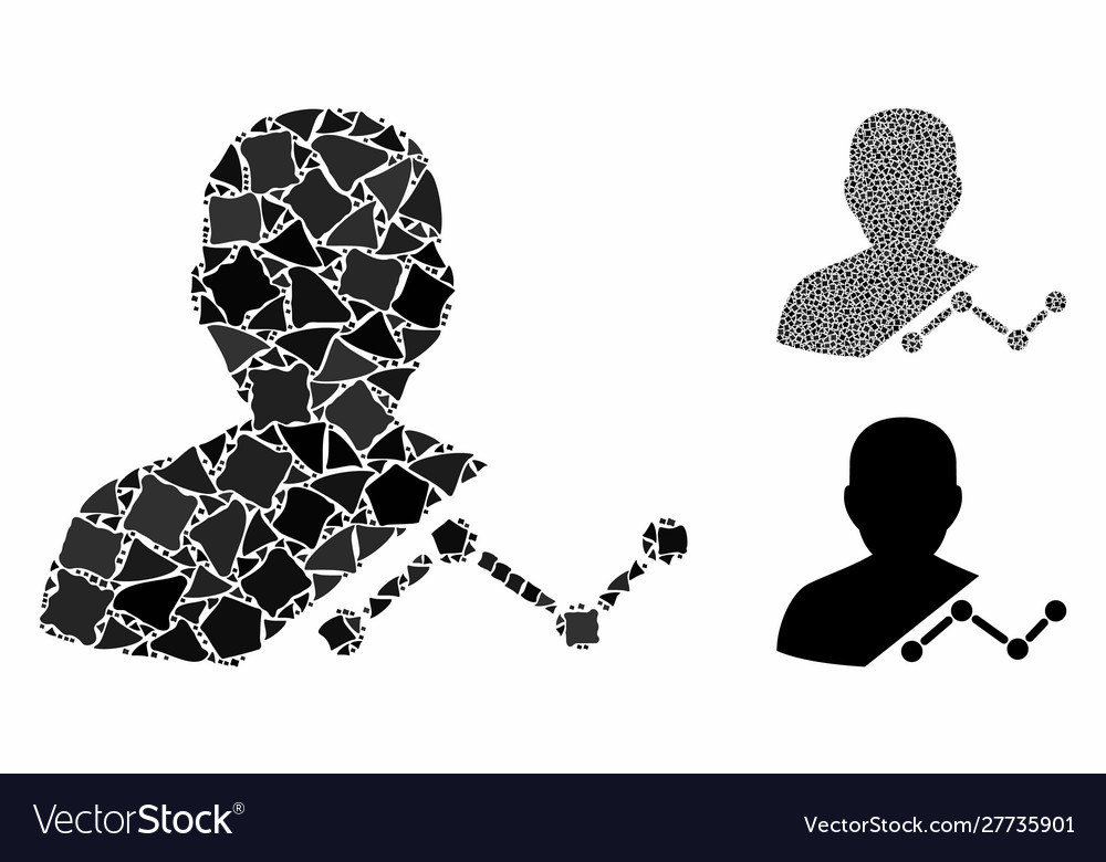 User analytics composition icon rough items Vector Image User analytics composition icon rough items