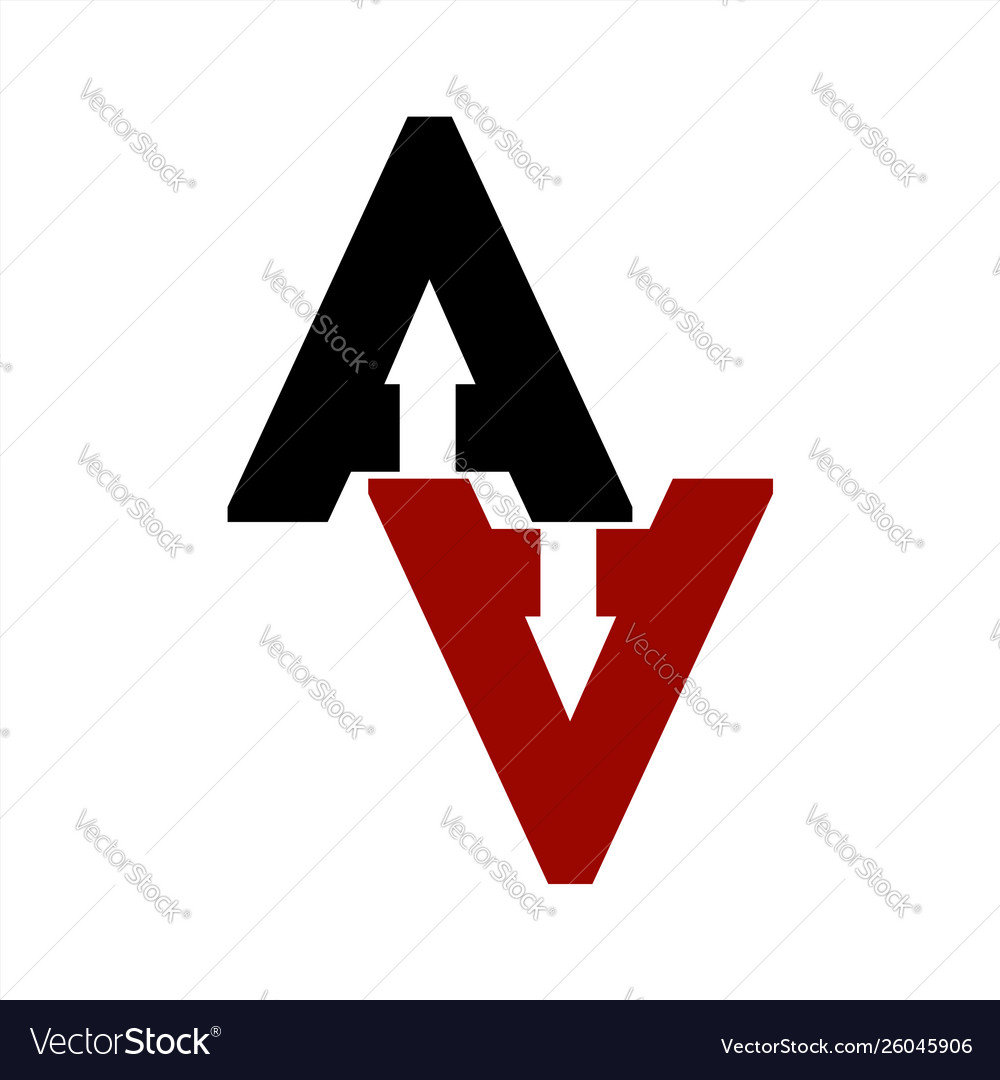 Aa Ana Aza Initials Geometric Letter Company Logo Vector Image