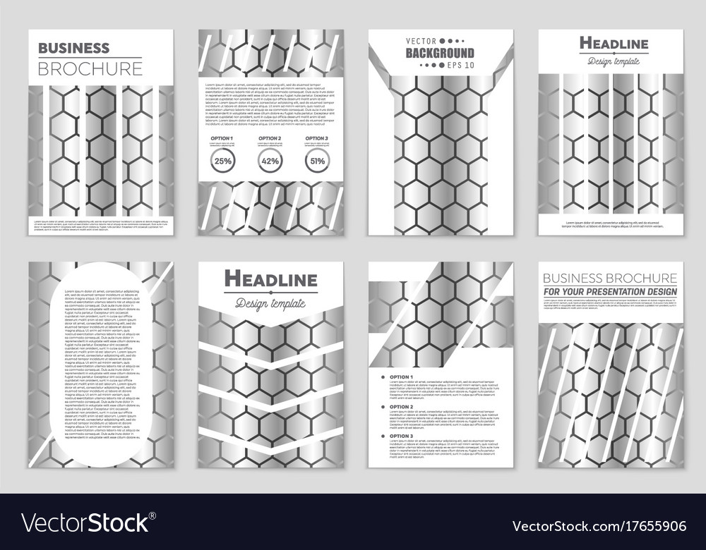 Abstract layout background set for art