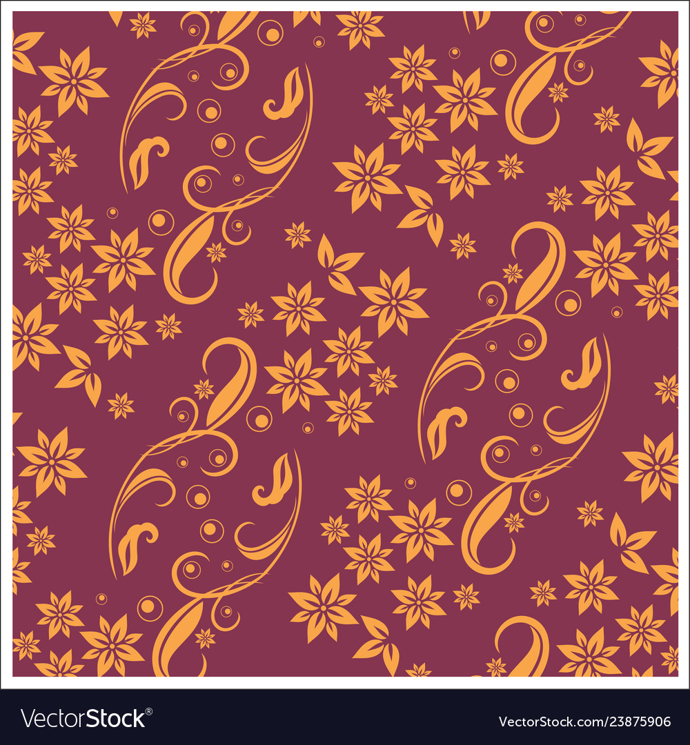 Batik design style patterns are same for fabric Vector Image Batik design style patterns are same for fabric