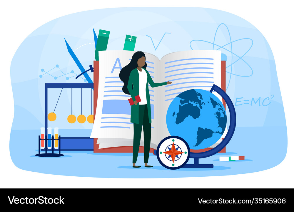 Concept scientist Royalty Free Vector Image - VectorStock