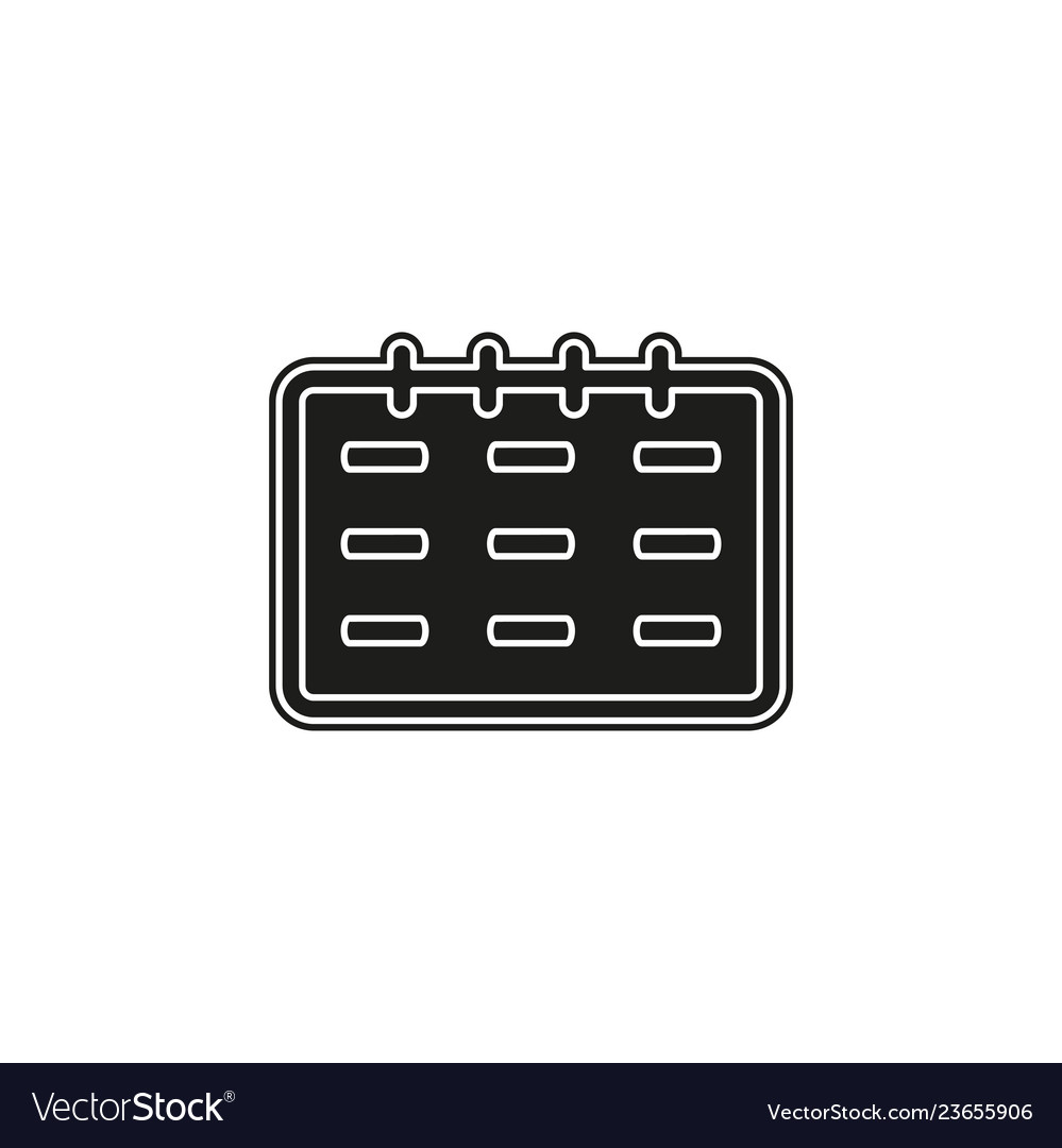 Empty calendar icon symbol event