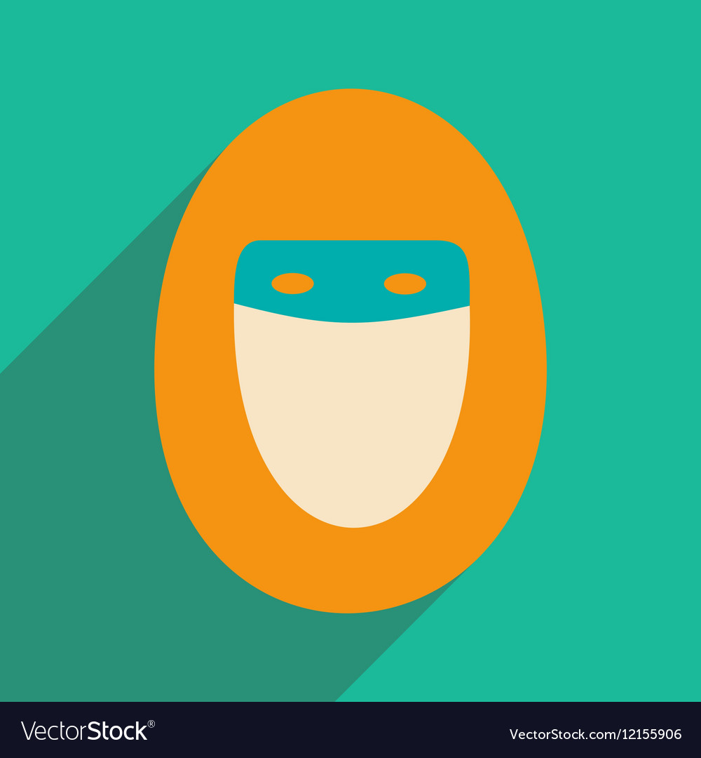 Flat with shadow icon and mobile application hijab