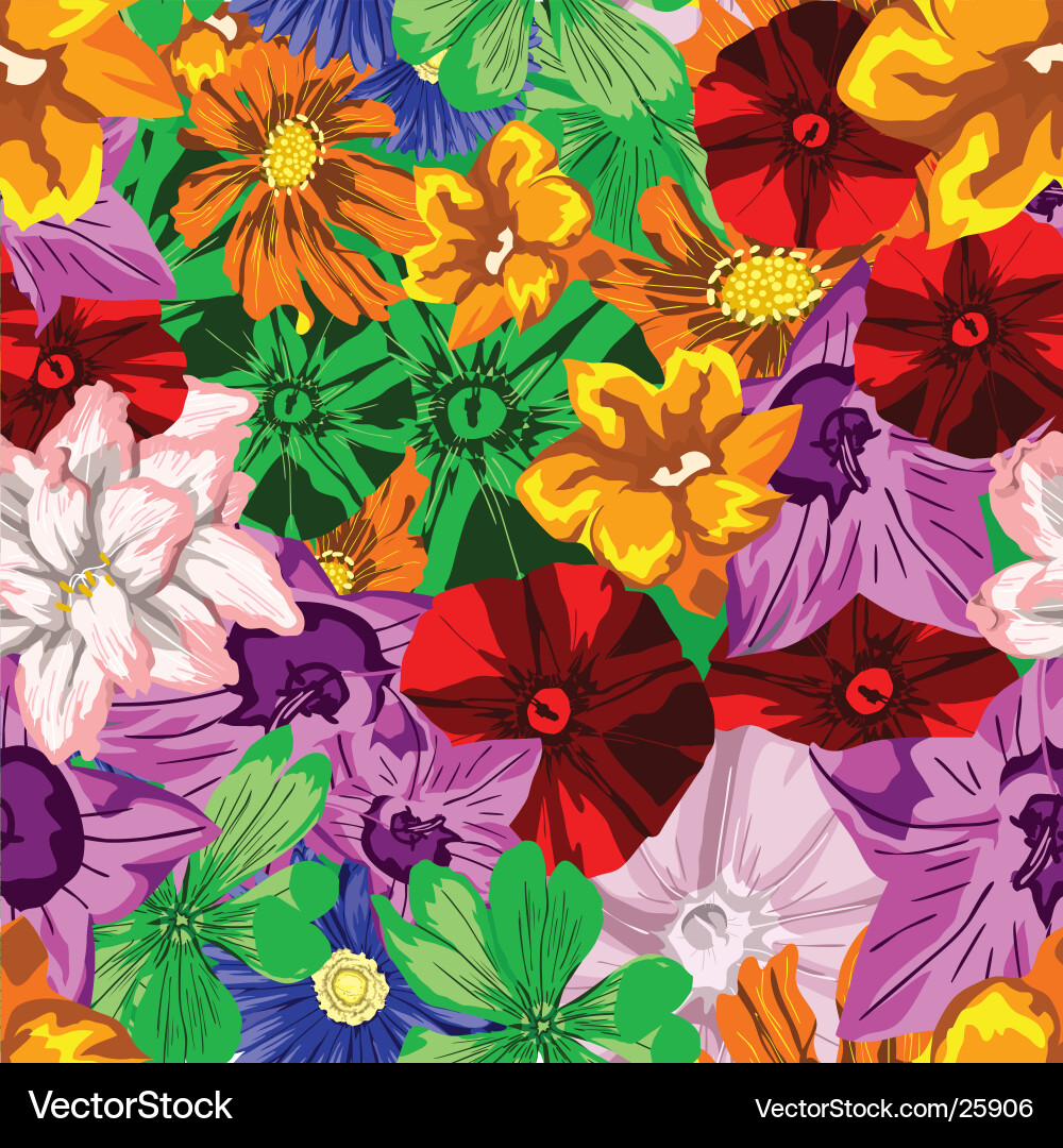 Flowers background Royalty Free Vector Image - VectorStock
