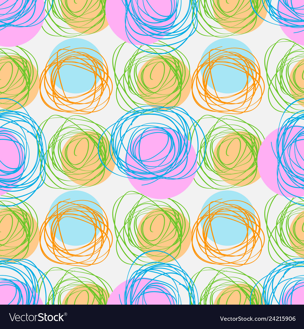Geometric Scribble Pattern