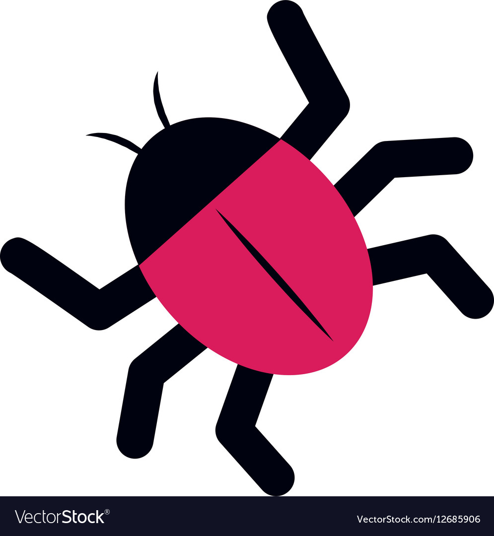 Isolated bug symbol