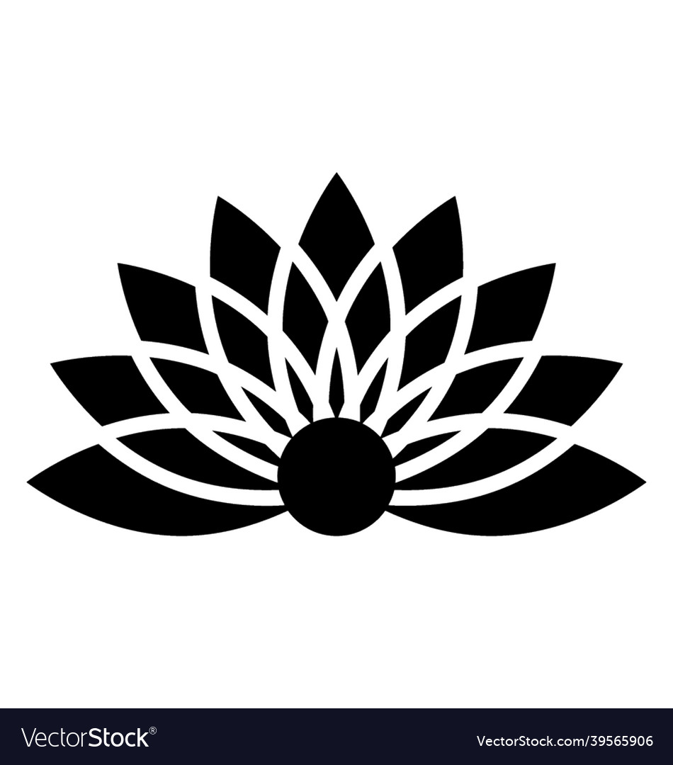 Lotus flower Royalty Free Vector Image - VectorStock