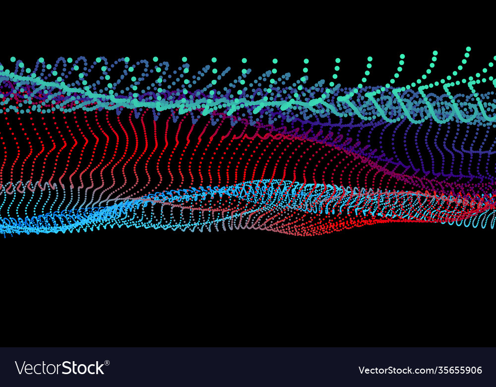 Node 3d data array dots organized to network Vector Image Node 3d data array dots organized to network