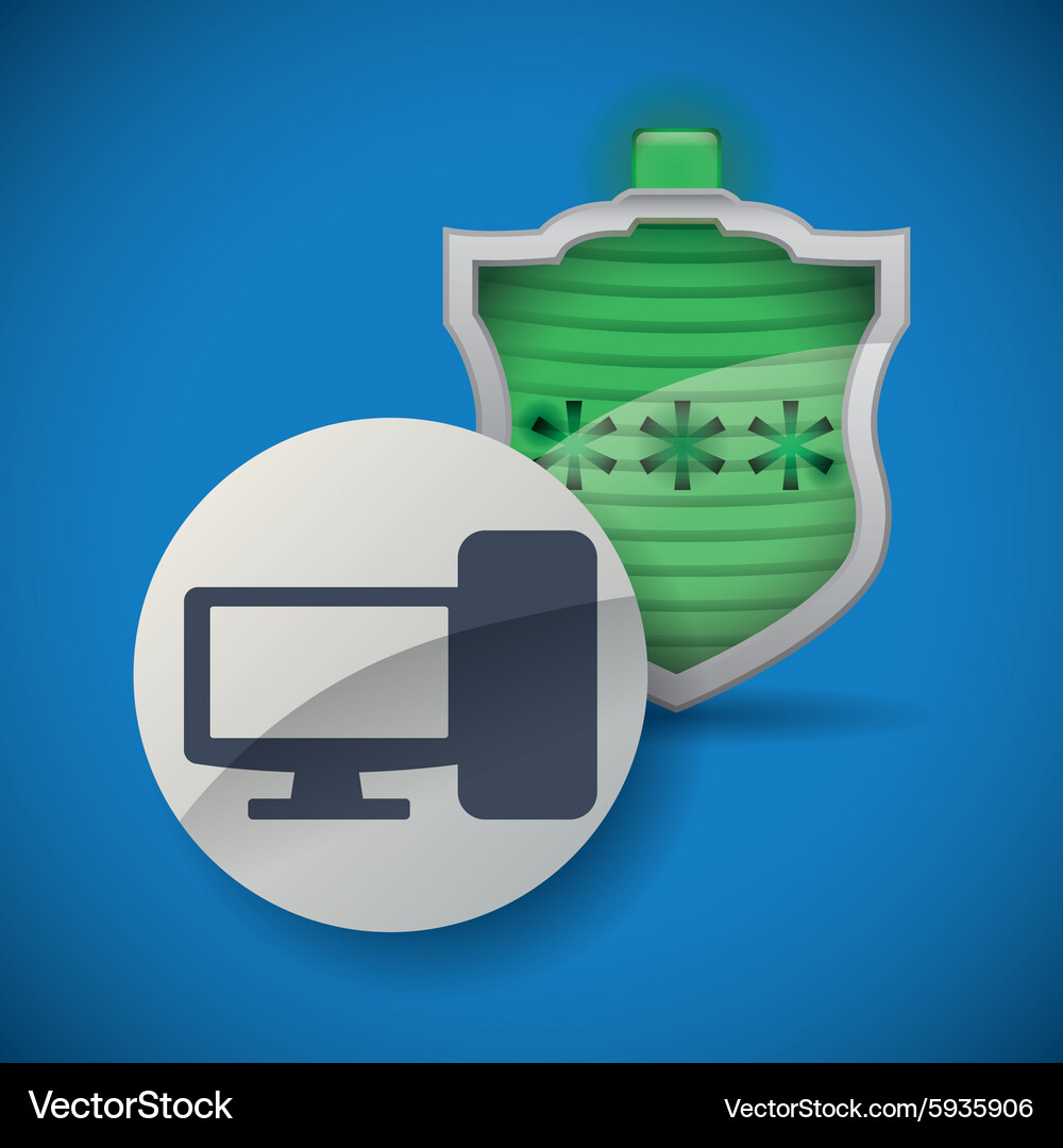 Security system design Royalty Free Vector Image