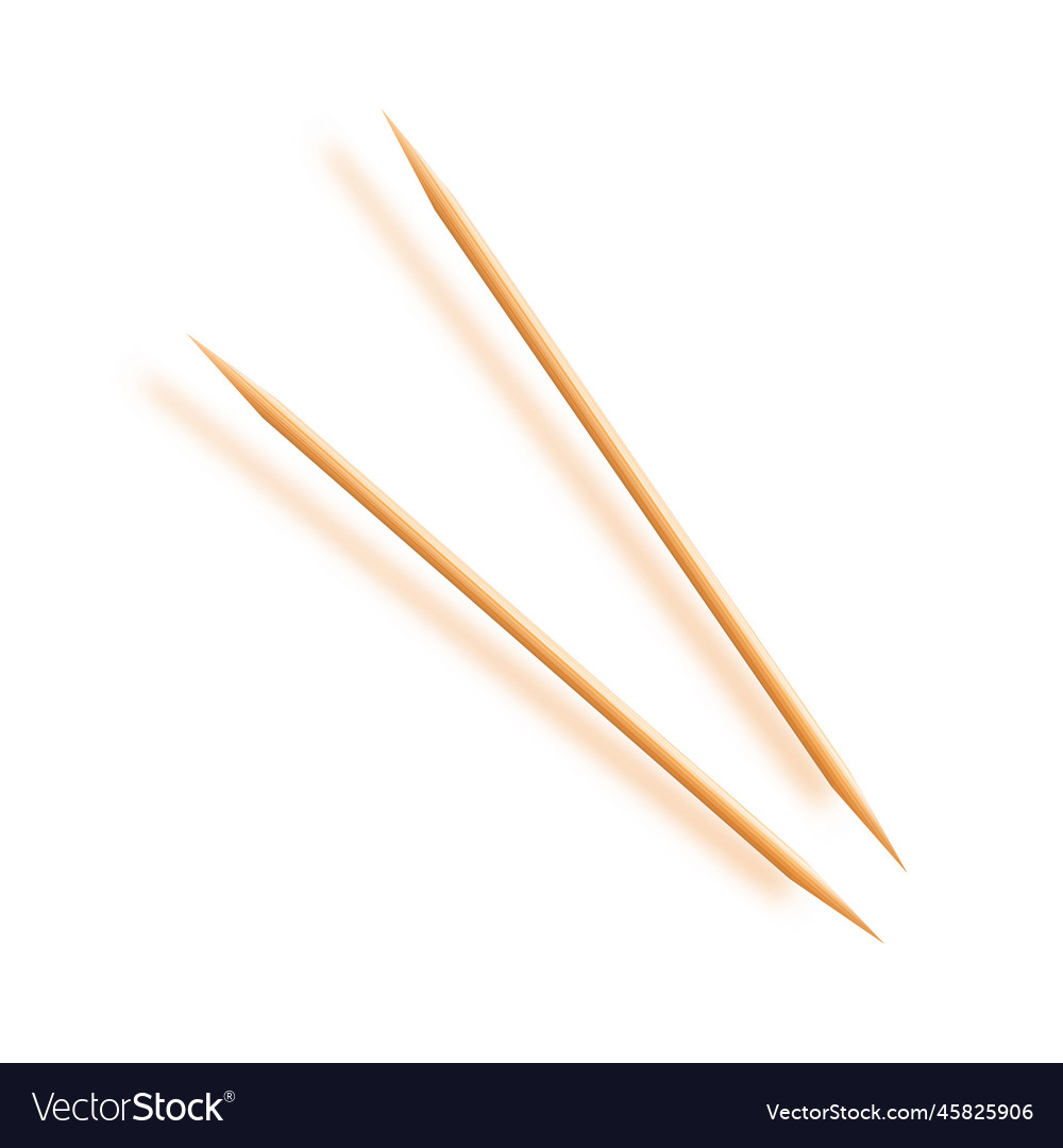 Toothpicks hygiene and health on white Royalty Free Vector