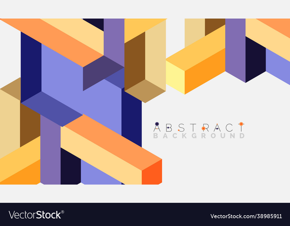 Abstract background 3d cubes cubic elements