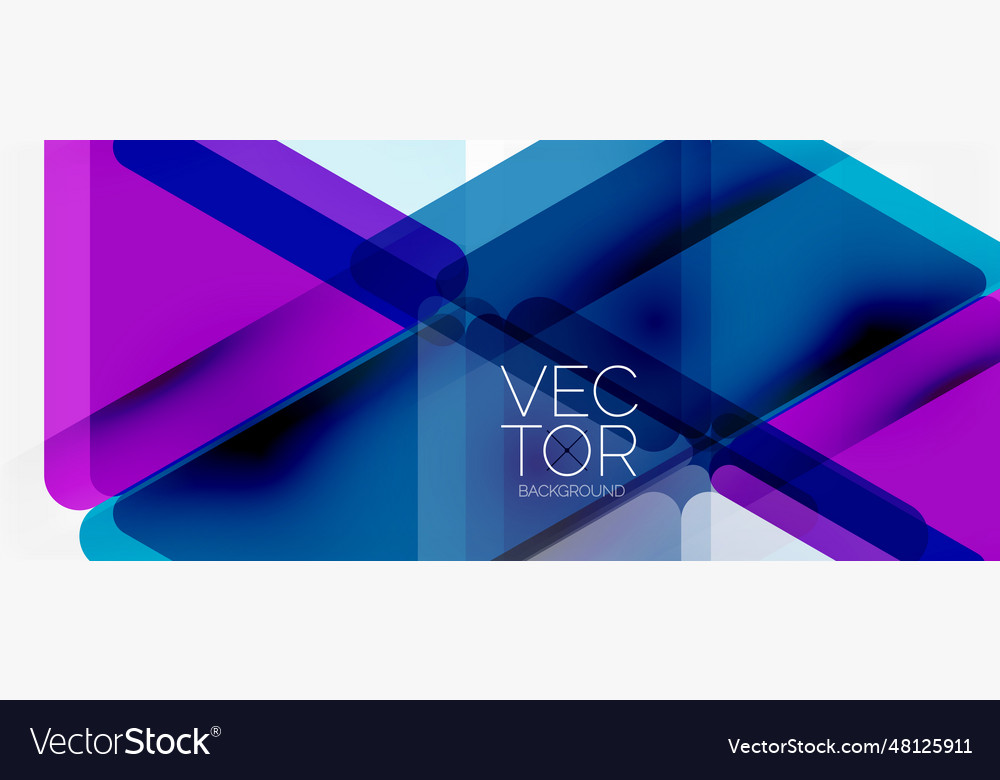 Abstract background color transparent triangles Vector Image