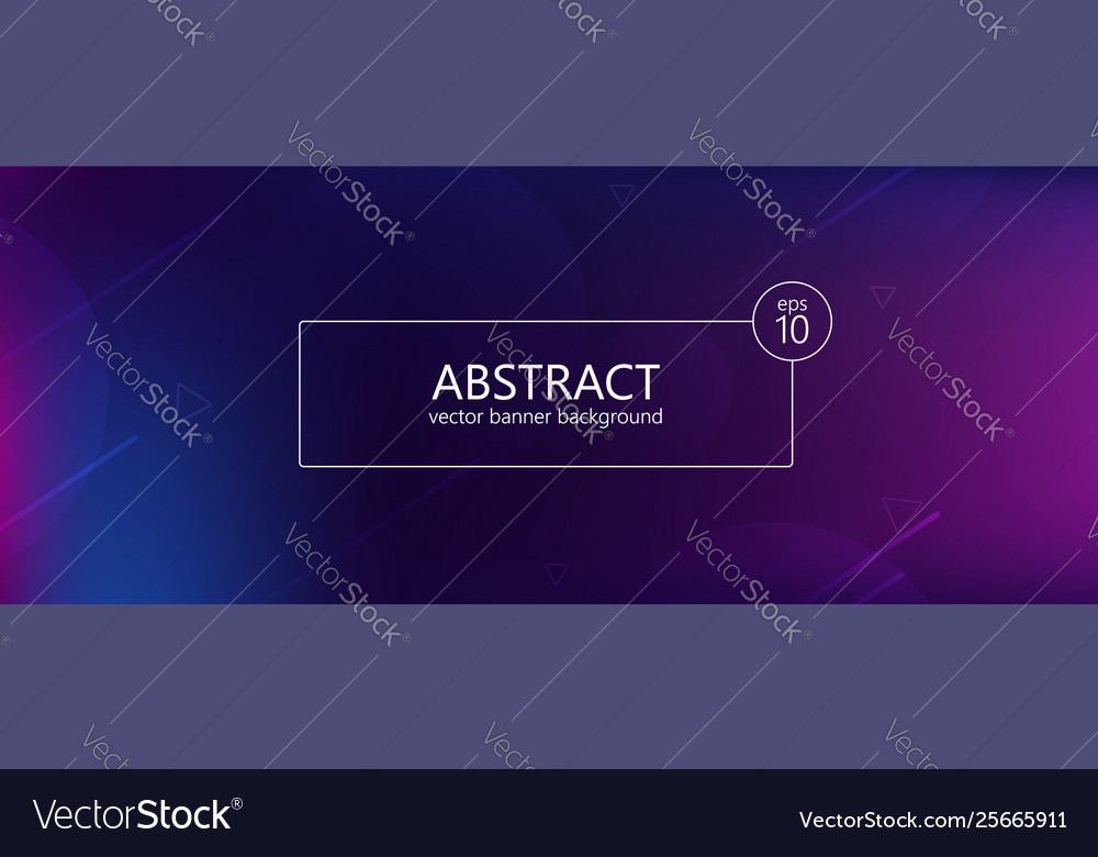 Abstract banner with gradient shapes
