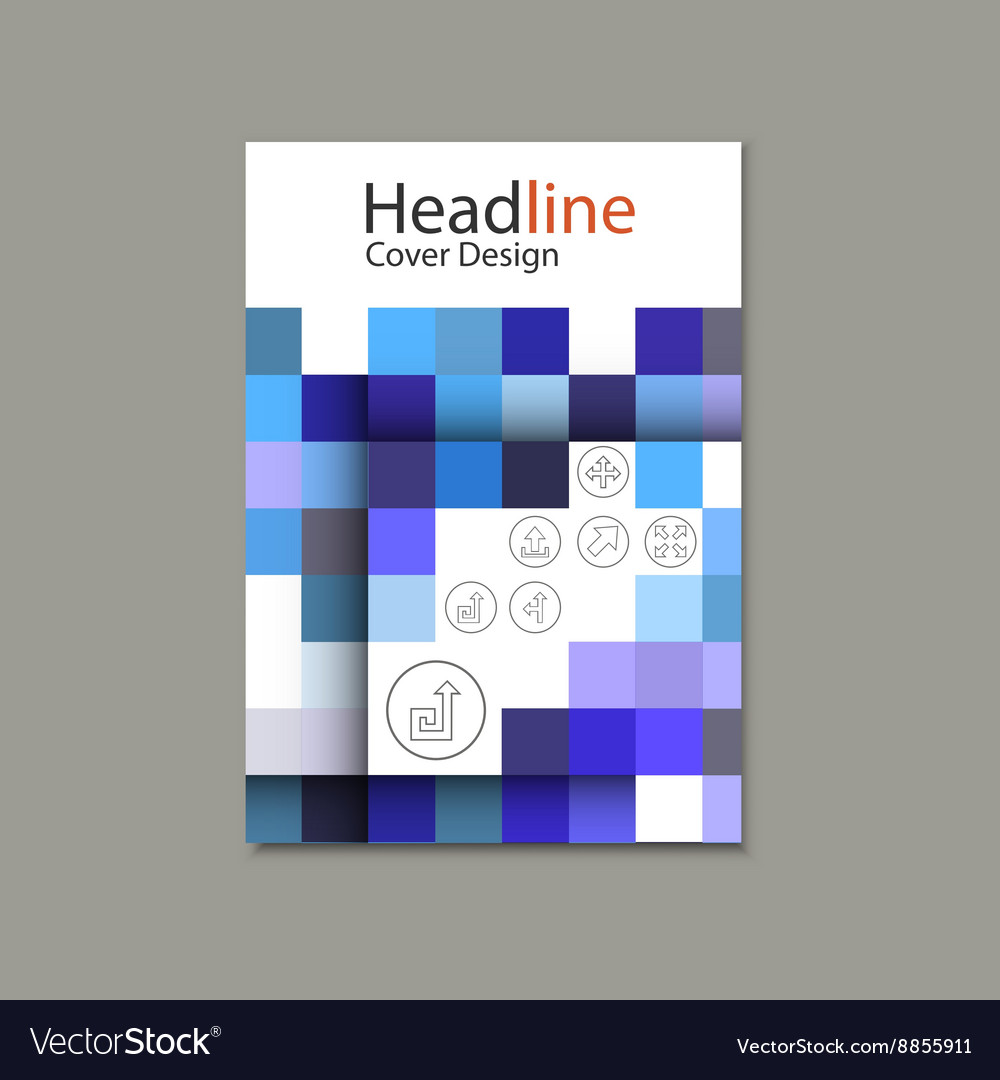Abstract square pattern banner